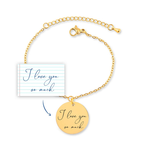 Handwritten Bracelet, Personalized Handwriting Bracelet