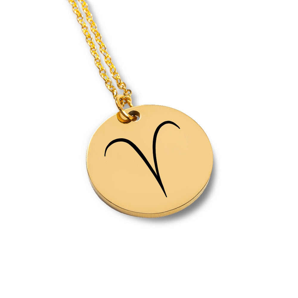 Zodiac Sign Necklace, Zodiac Coin Necklace, Star Sign Necklace