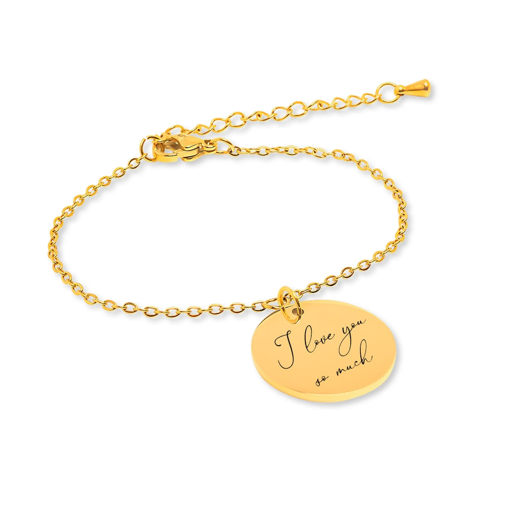 Handwritten Bracelet, Personalized Handwriting Bracelet