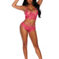 Fuschia Lace Two Piece Set